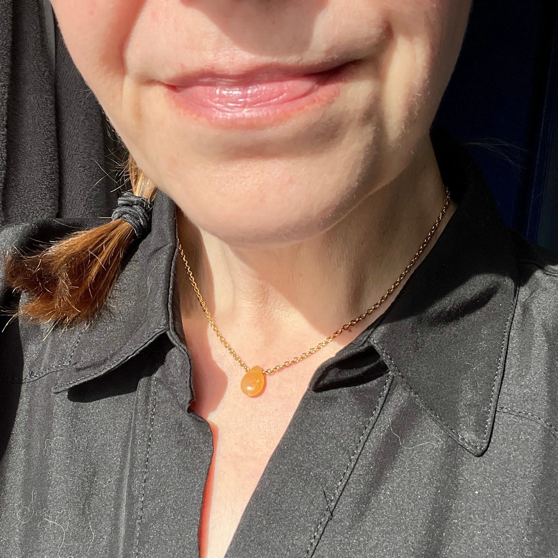 Yellow Opal Necklace
