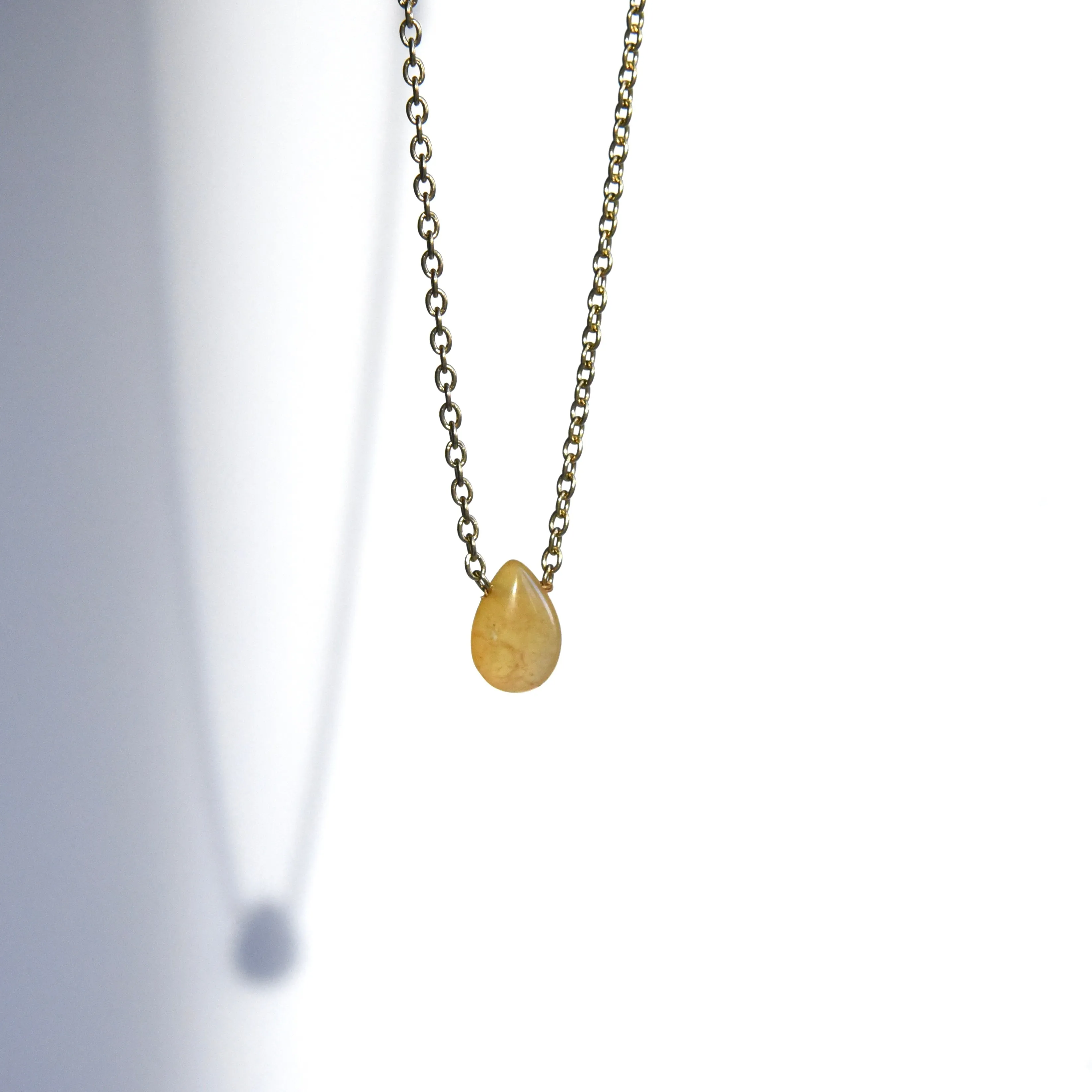 Yellow Opal Necklace