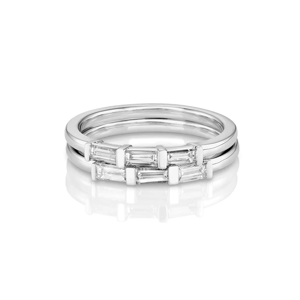 Yours only - Baguette Line Diamonds Ring
