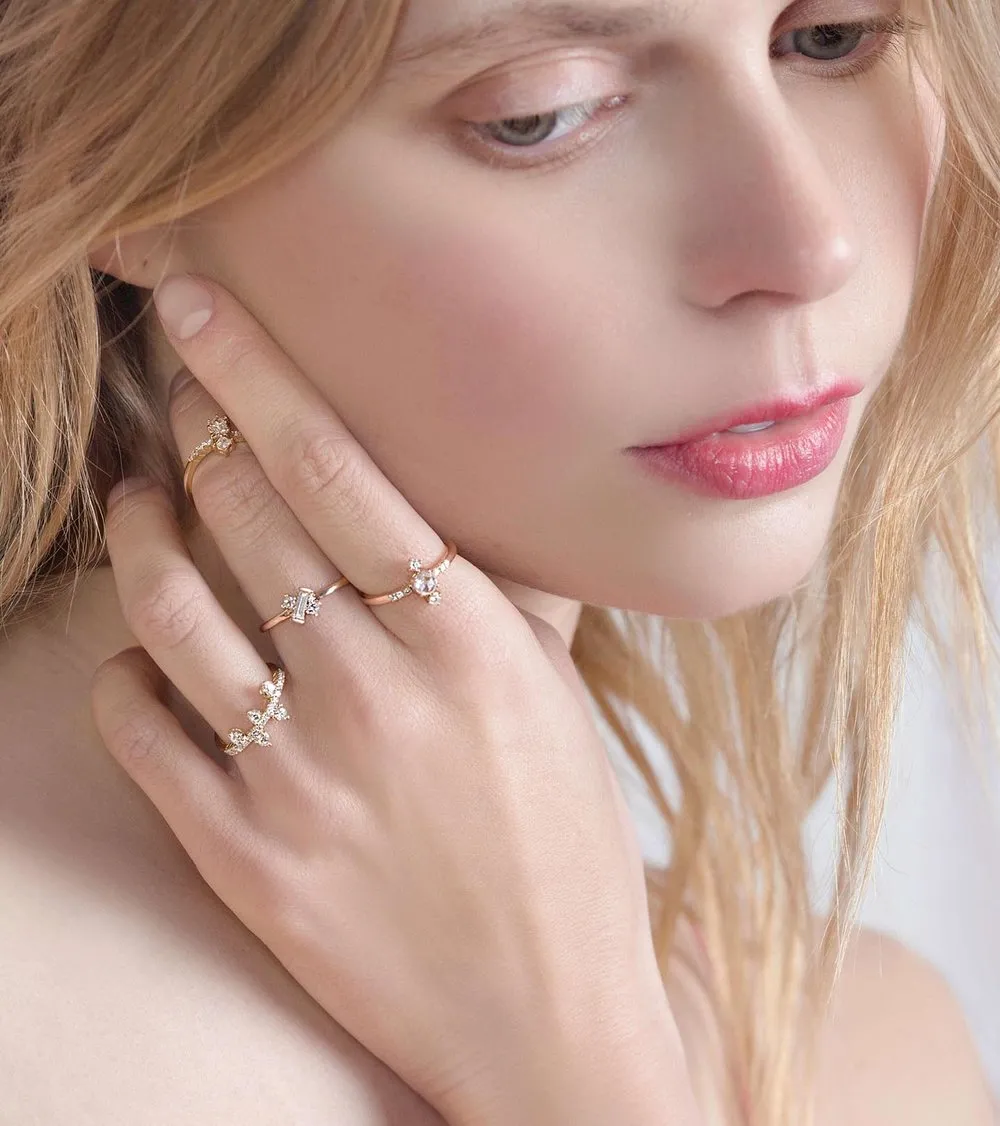 Yours only - "X" Blue Sapphire Ring