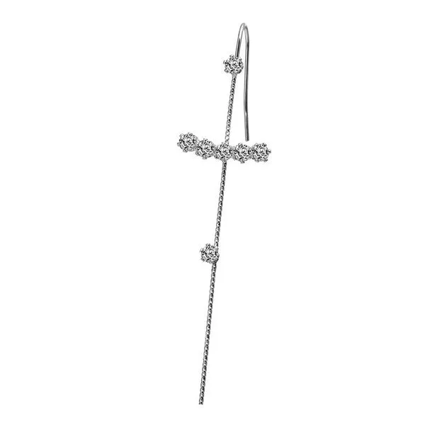 Zodiac - Rhinestone Earrings Slash Earrings